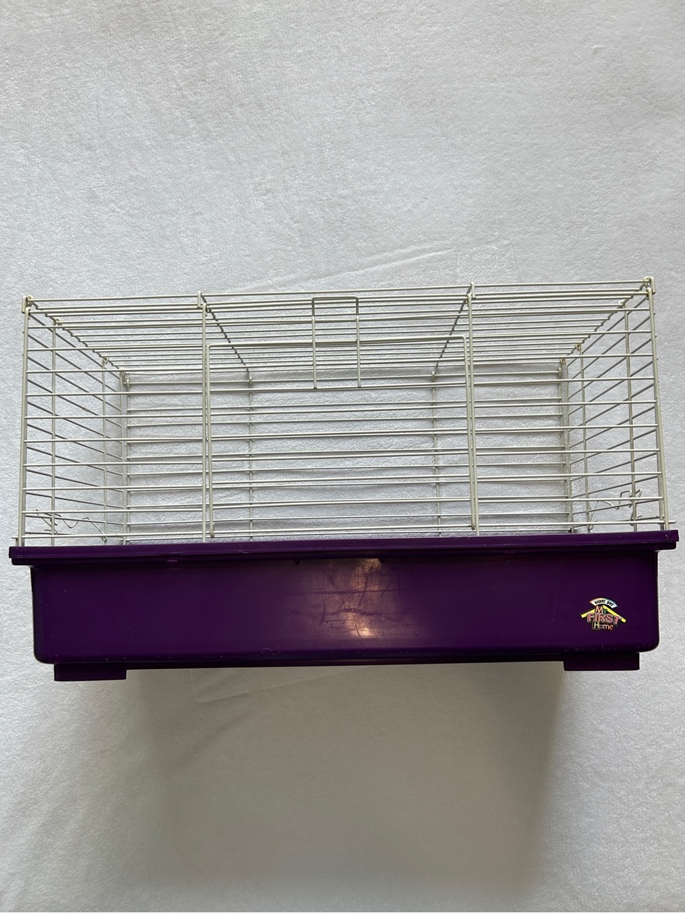 Purple & White Guinea Pig Cage